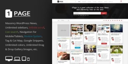 1Page - Masonry WordPress News - interesting links