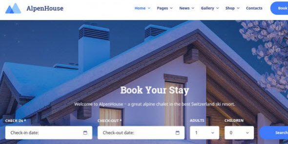 Alpenhouse 1.7.0 – MOTOPRESS – Hotel Booking WordPress Theme