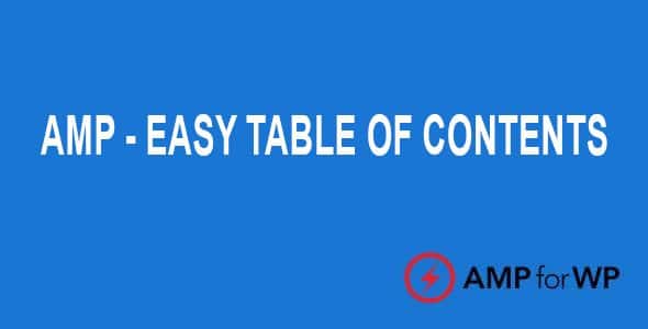 Easy Table of Contents for AMP 1.0.8