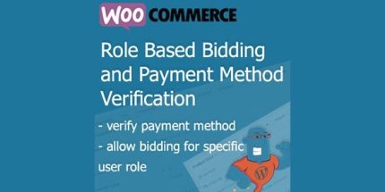 WooCommere Simple Auction Role Based Bidding and Payment Method Verification
