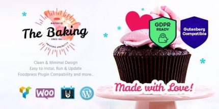 Bakery - Cake Shop - Cafe WordPress Theme