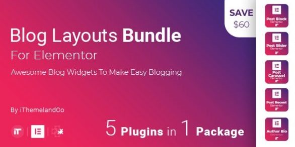 Blog Layouts Bundle For Elementor 1.7.0