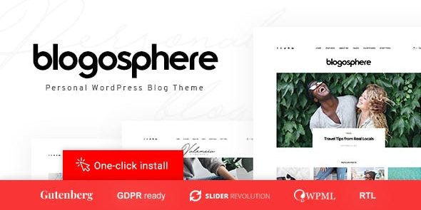 Blogosphere 1.2.9 – Multipurpose Blogging Theme