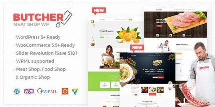 Butcher - Meat Shop WooCommerce WordPress Theme