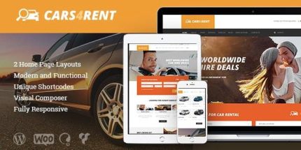 Cars4Rent - Auto Rental & Taxi Service WordPress Theme