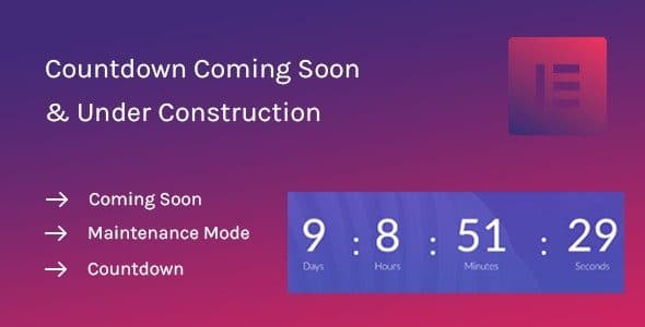 Coming Soon Widget for Elementor 1.0.1