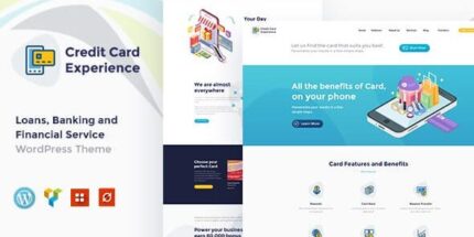 Credit Card Experience - Loan Company and Online Banking WordPress Theme
