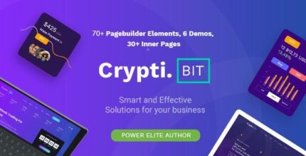 CryptiBIT - Technology Cryptocurrency ICO - IEO Landing Page theme