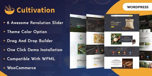 Cultivation - Organic Food Farming WordPress Theme
