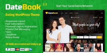 DateBook - Dating WordPress Theme