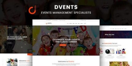 Dvents - Events Management Companies and Agencies WordPress Theme
