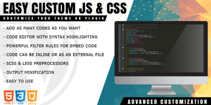 Easy Custom JS and CSS for WordPress