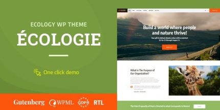 Ecologie - Environmental & Ecology WordPress Theme