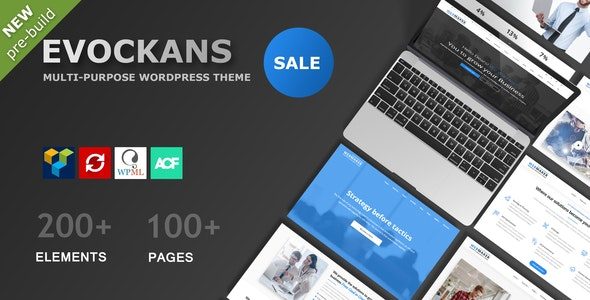 Evockans 1.1.9 – Responsive Multi-Purpose WordPress Theme