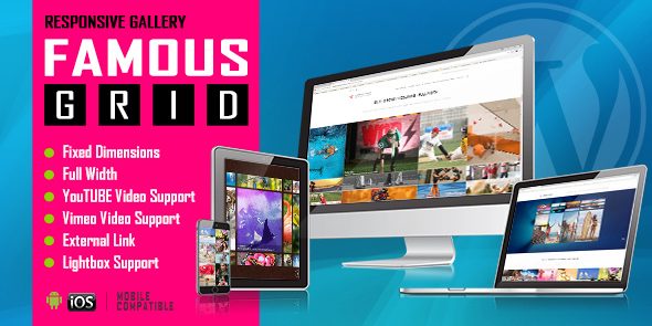 Famous - Responsive Image And Video Grid Gallery WordPress Plugin