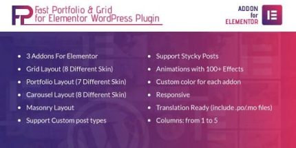Fast Portfolio & Grid for Elementor