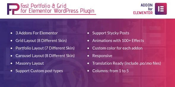 Fast Portfolio & Grid for Elementor