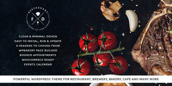 Food & Drink - An Elegant Cafe & Restaurant WordPress Theme