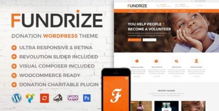 Fundrize - Responsive Donation & Charity WordPress Theme