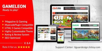 Gameleon - WordPress Arcade Theme & News Magazine
