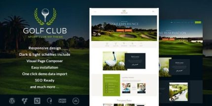 Golf Club - Sports & Events WordPress Theme
