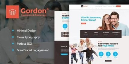 Gordon - Investments & Insurance Company WordPress Theme