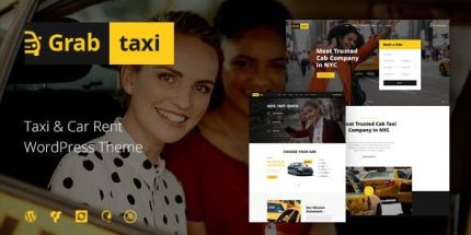 Grab Taxi - Online Cab Service WordPress Theme