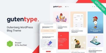Gutentype - 100% Gutenberg WordPress Theme for Modern Blog