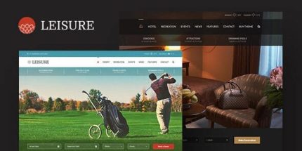 Hotel Leisure - WordPress Theme