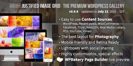 Justified Image Grid - Premium WordPress Gallery