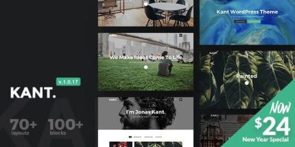 Kant - A Multipurpose WordPress Theme for Startups