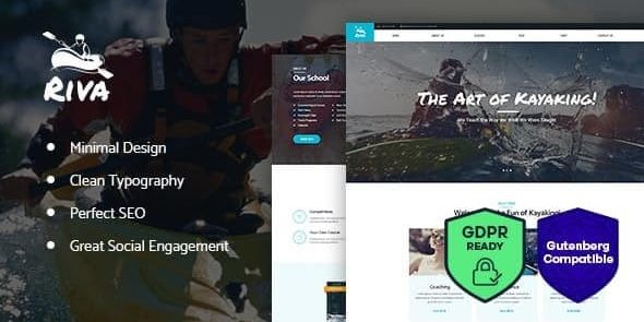 Kayaking - Paddling - Water Sports & Outdoors WordPress Theme