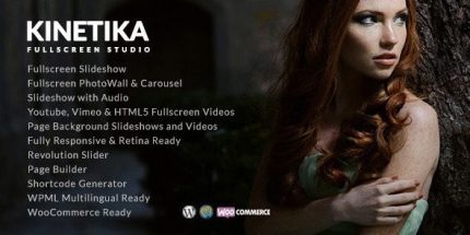 Kinetika - Fullscreen Photography Theme