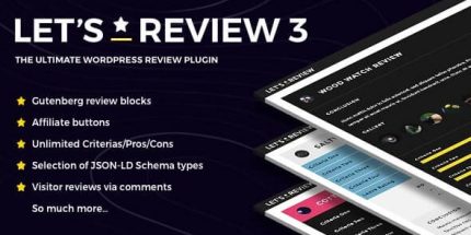 Lets Review - Wordpress Plugin With Affiliate Options