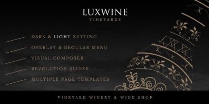 Luxwine - Wine WordPress Theme