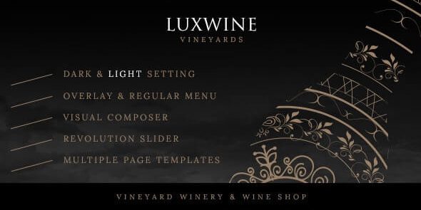 Luxwine - Wine WordPress Theme