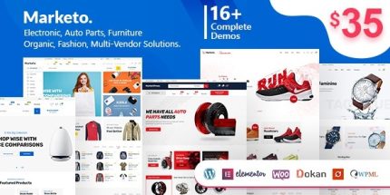 Marketo - ECommerce & Multivendor A Woocommerce WordPress Theme