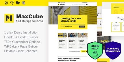 MaxCube - Moving & Self Storage Relocation Business WordPress Theme