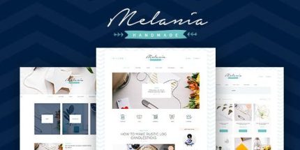 Melania - Handmade Blog & Shop WordPress Theme