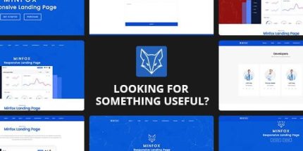 Minfox - Software Landing Page