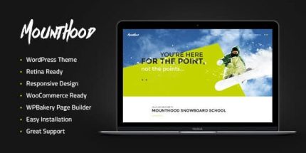 Mounthood - A Modern Ski and Snowboard School WordPress Theme
