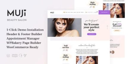 Muji - Beauty Shop & Spa Salon WordPress Theme