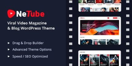 Netube - Viral Video Blog - Magazine WordPress Theme