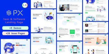 PXaas - App & Software Landing Page Theme