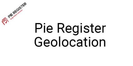Pie Register Geolocation