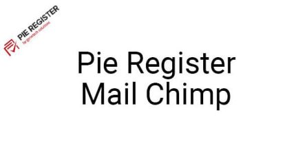 Pie Register Mail Chimp