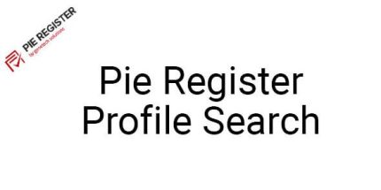 Profile Search - Pie Register Add on