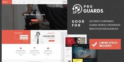 ProGuards - Safety Body Guard & Security WordPress Theme