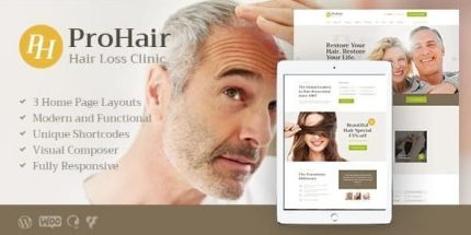 ProHair - Hair Loss Clinic & Cosmetology WordPress Theme