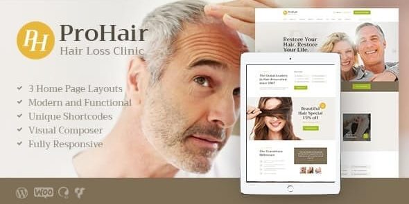 ProHair - Hair Loss Clinic & Cosmetology WordPress Theme